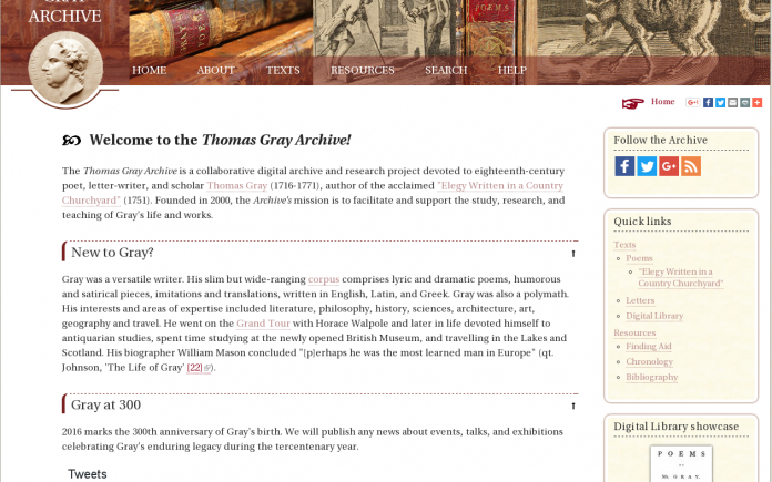 Thomas Gray Archive 